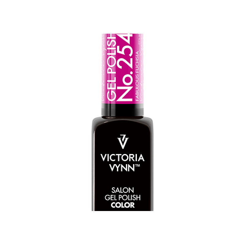 salon gel polish No.254 fabulous fuschsia (TPO FREE, HEMA FREE, DI-HEMA FREE)